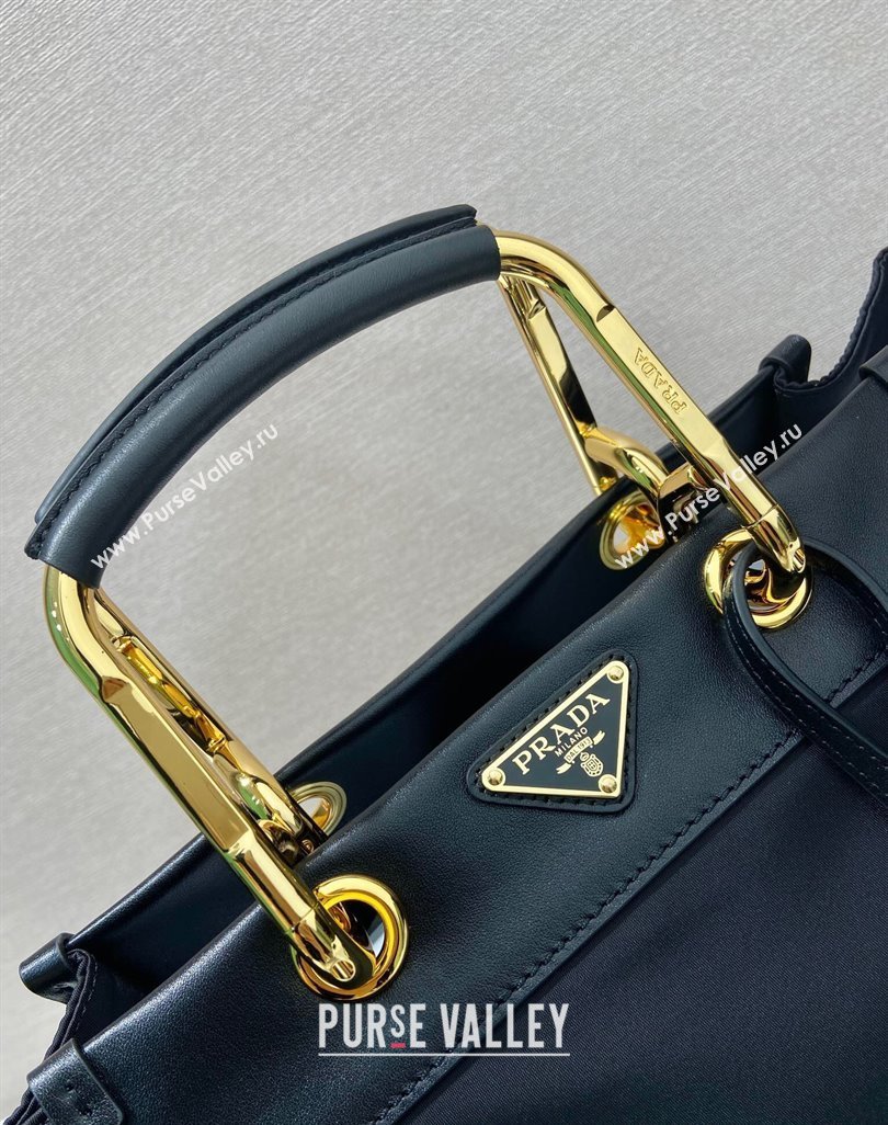 Prada Re-Nylon tote bag 1BG578 Black 2025 (YZ-250521097)