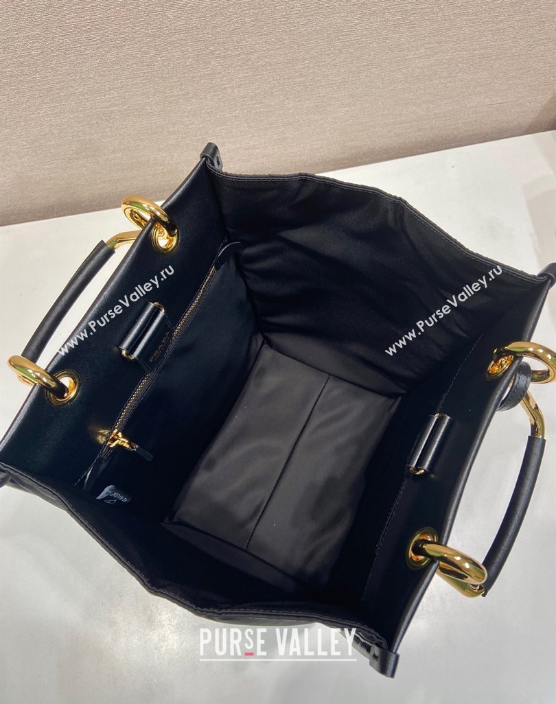 Prada Re-Nylon tote bag 1BG578 Black 2025 (YZ-250521097)