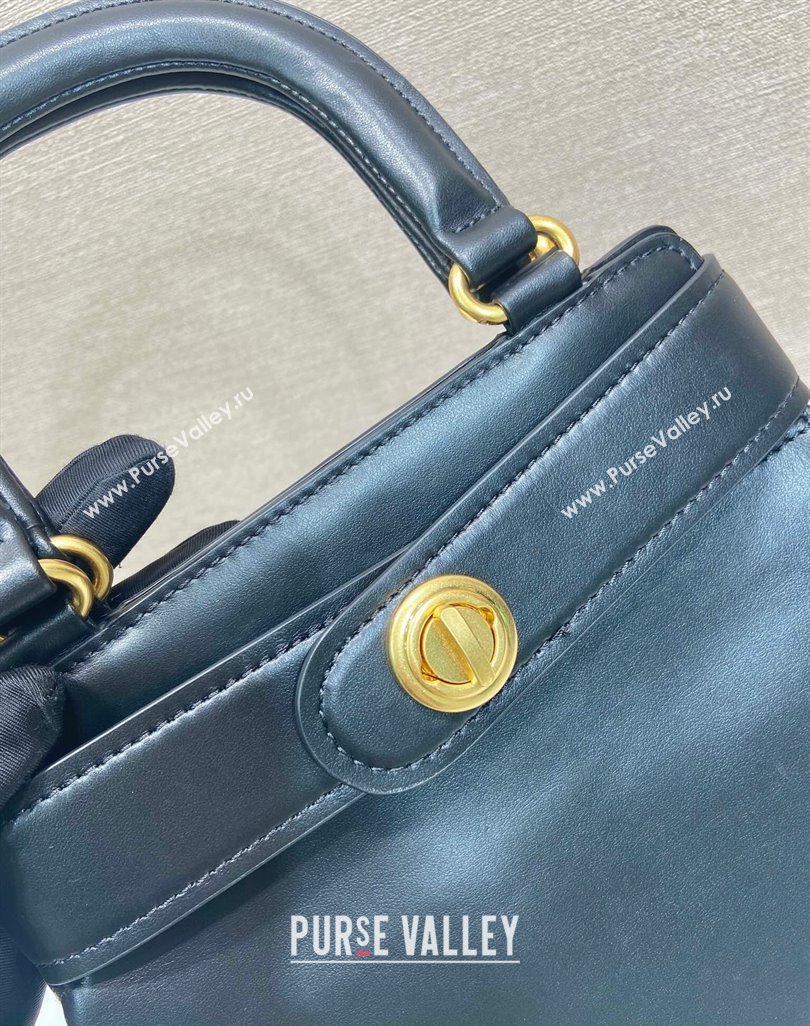 Prada Carey medium leather tote bag with Short Handle Black 2025 1BG567 (YZ-250521098)