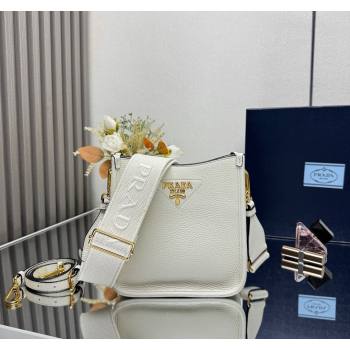 Prada Leather mini shoulder bag White 2025 1BH191 (YZ-250521010)