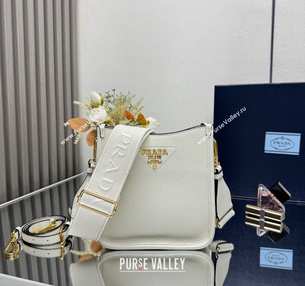 Prada Leather mini shoulder bag White 2025 1BH191 (YZ-250521010)