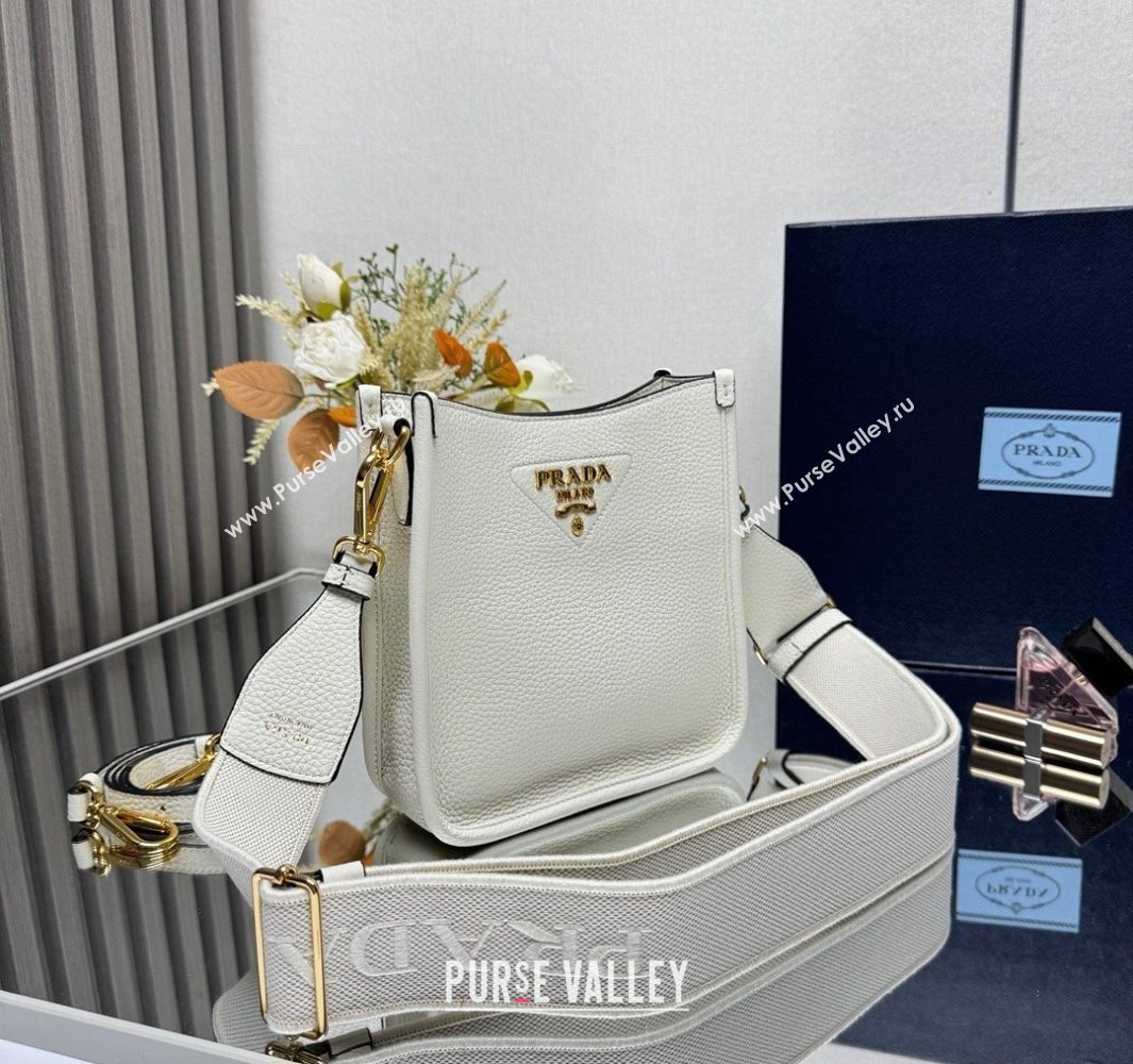 Prada Leather mini shoulder bag White 2025 1BH191 (YZ-250521010)