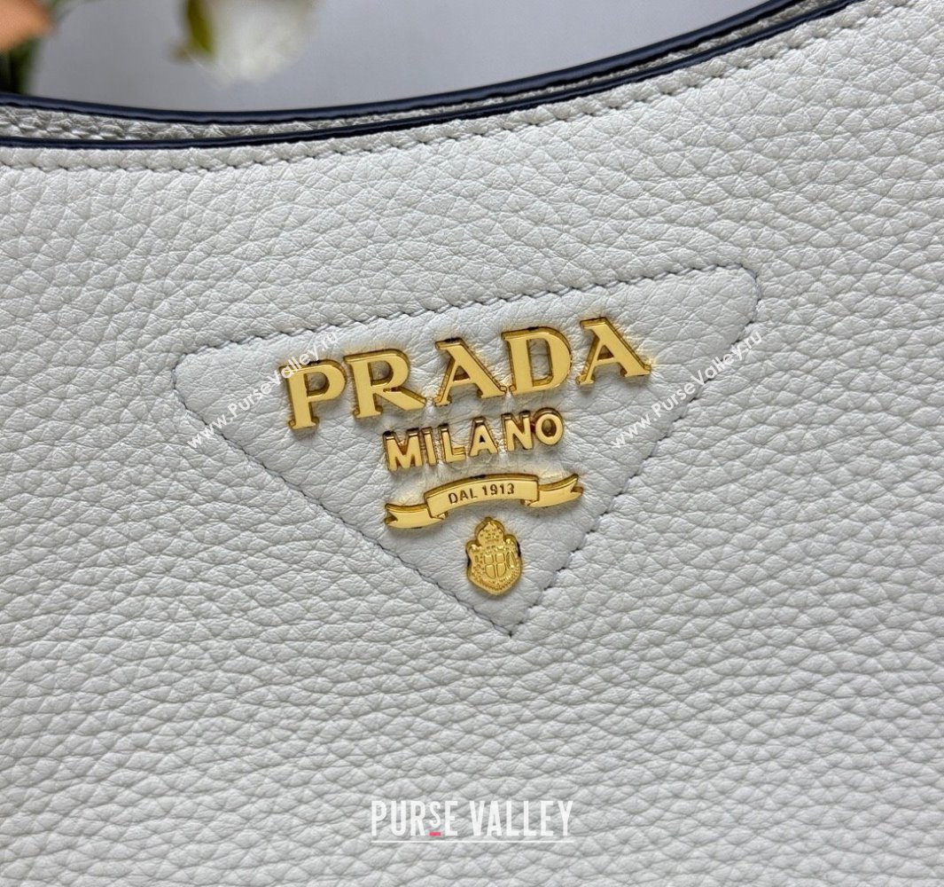 Prada Leather mini shoulder bag White 2025 1BH191 (YZ-250521010)