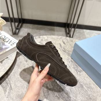 Prada Suede Sneakers Green 2025 PR053004 (HQG-250530031)