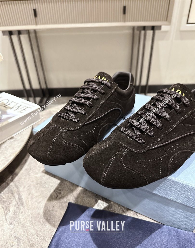 Prada Suede Sneakers Green 2025 PR053004 (HQG-250530031)