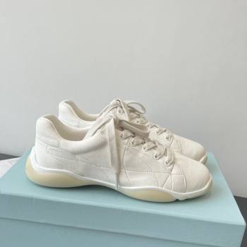 Prada Nappa leather sneakers Sneakers White 2025 PR060302 (HQG-250603006)