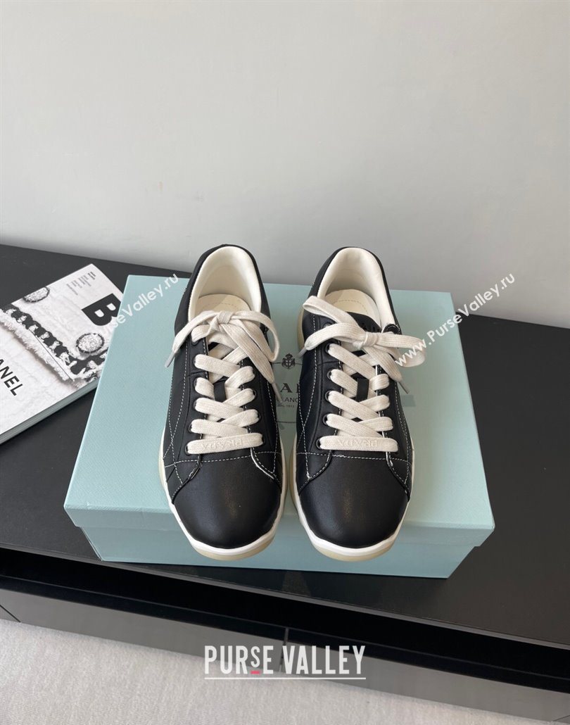 Prada Nappa leather sneakers Sneakers Black 2025 PR060302 (HQG-250603007)