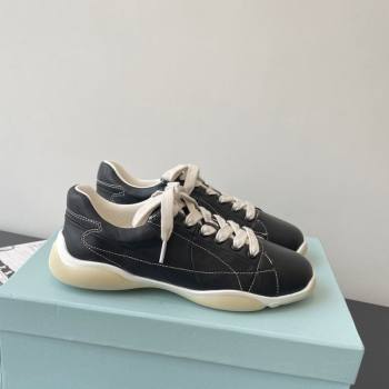 Prada Nappa leather sneakers Sneakers Black 2025 PR060302 (HQG-250603007)