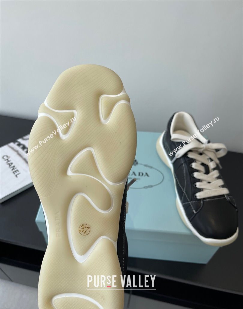 Prada Nappa leather sneakers Sneakers Black 2025 PR060302 (HQG-250603007)
