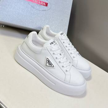 Prada Leather platform sneakers White2 2025 PR060303 (MD-250603017)