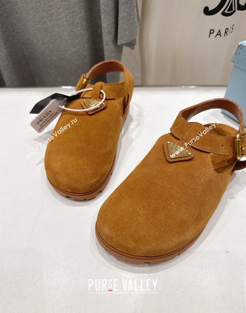 Prada Suede Birkenstock Sandals Yellow 2025 PR060305 (MD-250603037)
