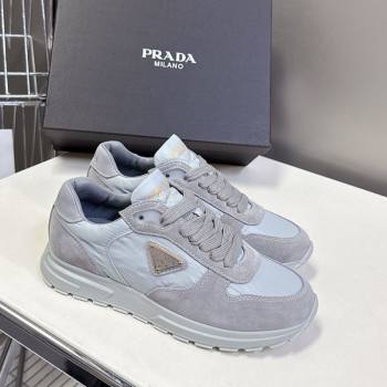 Prada Prax 2.0 Re-Nylon and suede sneakers Grey 2025 1E921N (MD-250603008)