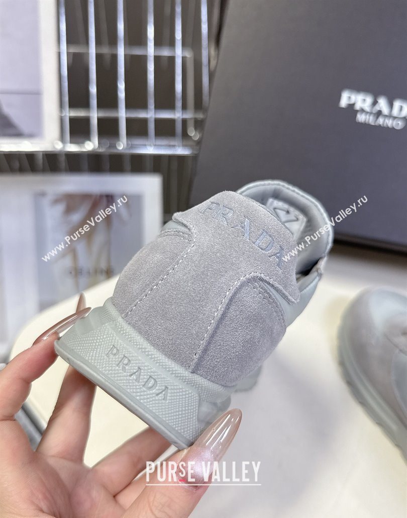 Prada Prax 2.0 Re-Nylon and suede sneakers Grey 2025 1E921N (MD-250603008)