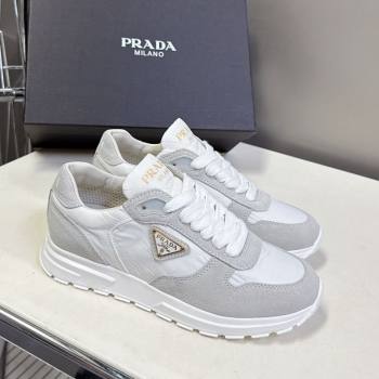 Prada Prax 2.0 Re-Nylon and suede sneakers White 2025 1E921N (MD-250603011)