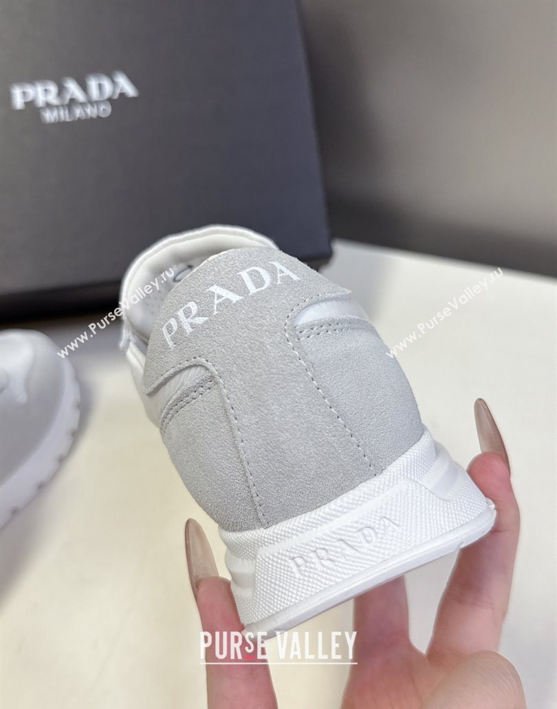 Prada Prax 2.0 Re-Nylon and suede sneakers White 2025 1E921N (MD-250603011)