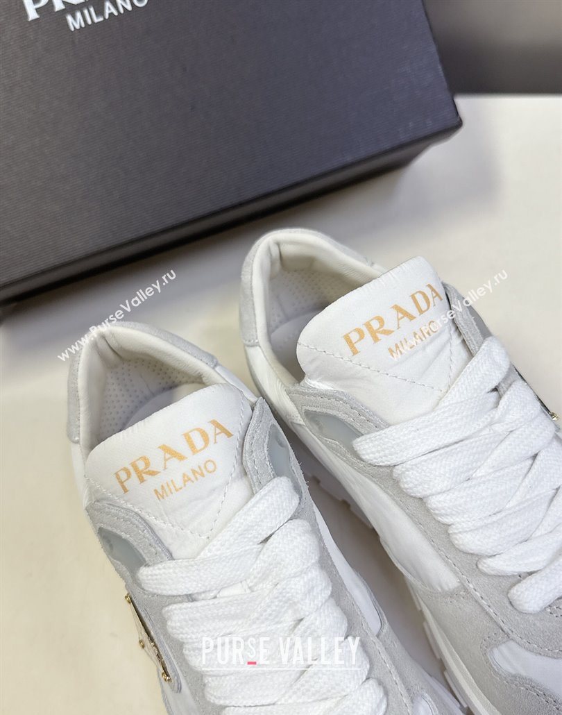 Prada Prax 2.0 Re-Nylon and suede sneakers White 2025 1E921N (MD-250603011)
