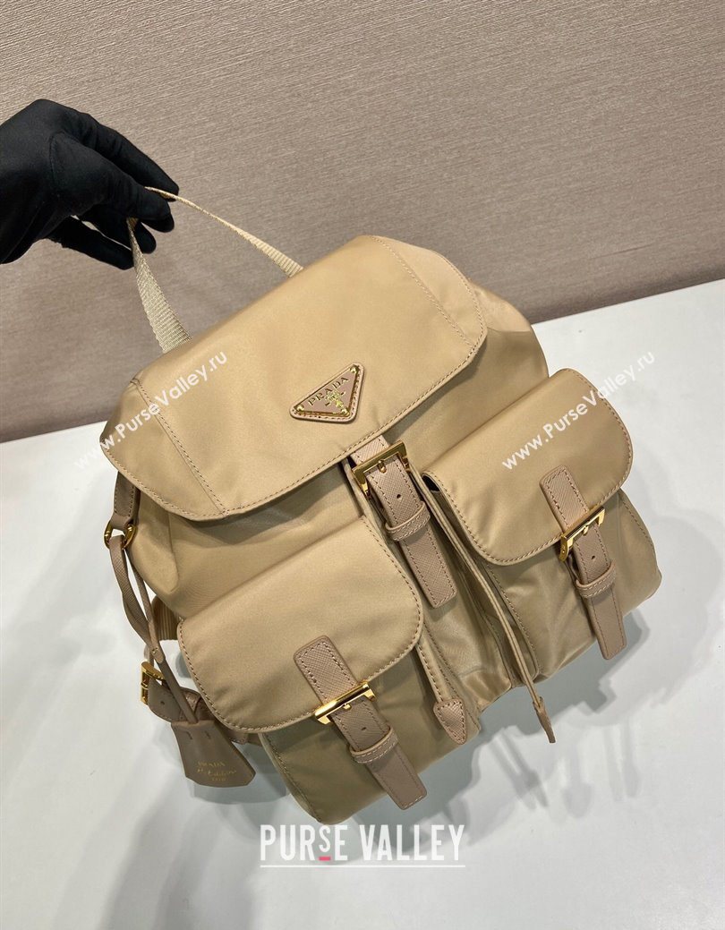 Prada Re-Edition 1978 small Re-Nylon backpack bag Beige 2025 1BZ677 (YZ-250626103)
