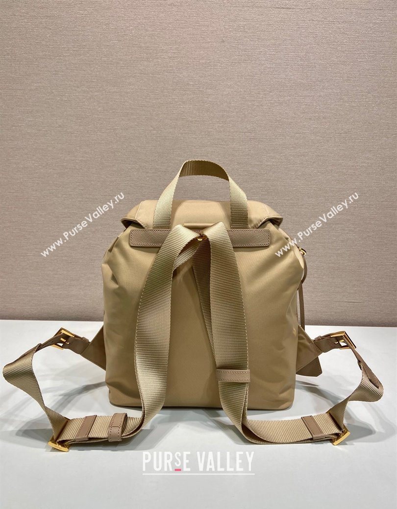 Prada Re-Edition 1978 small Re-Nylon backpack bag Beige 2025 1BZ677 (YZ-250626103)