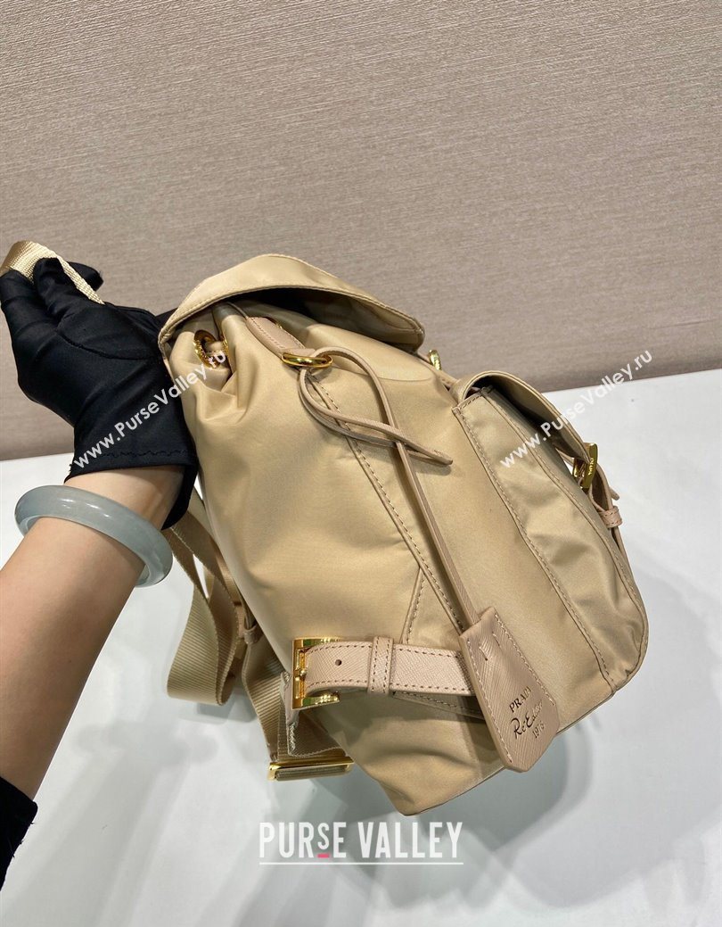 Prada Re-Edition 1978 small Re-Nylon backpack bag Beige 2025 1BZ677 (YZ-250626103)