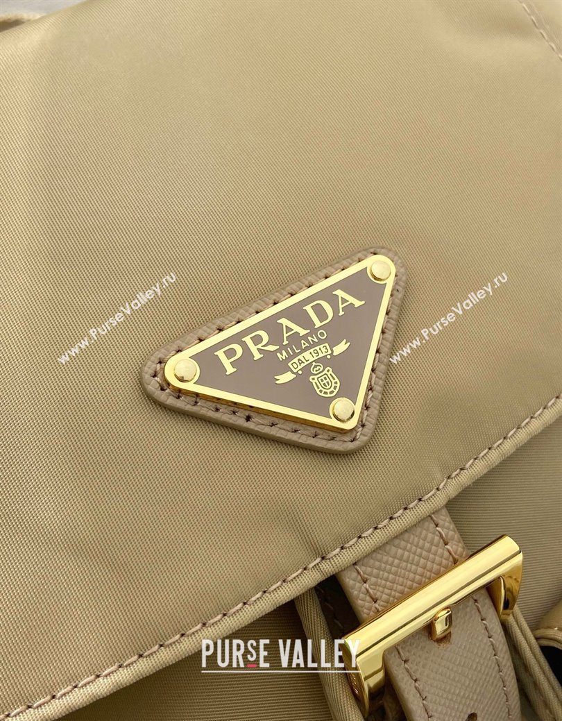 Prada Re-Edition 1978 small Re-Nylon backpack bag Beige 2025 1BZ677 (YZ-250626103)