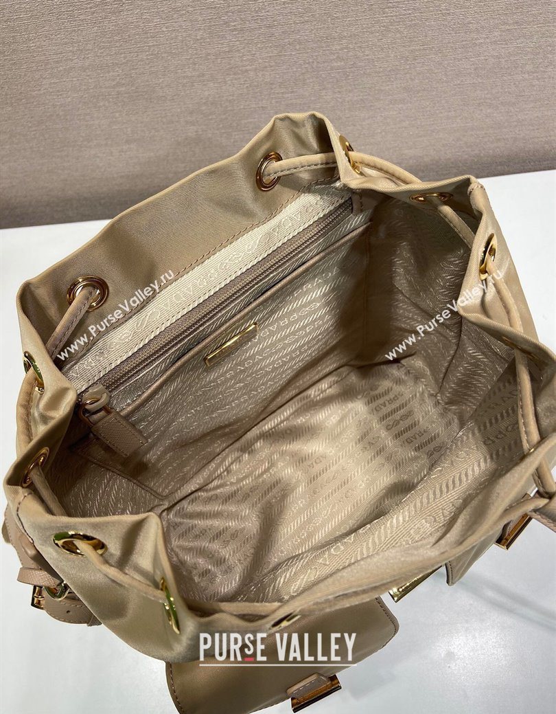 Prada Re-Edition 1978 small Re-Nylon backpack bag Beige 2025 1BZ677 (YZ-250626103)