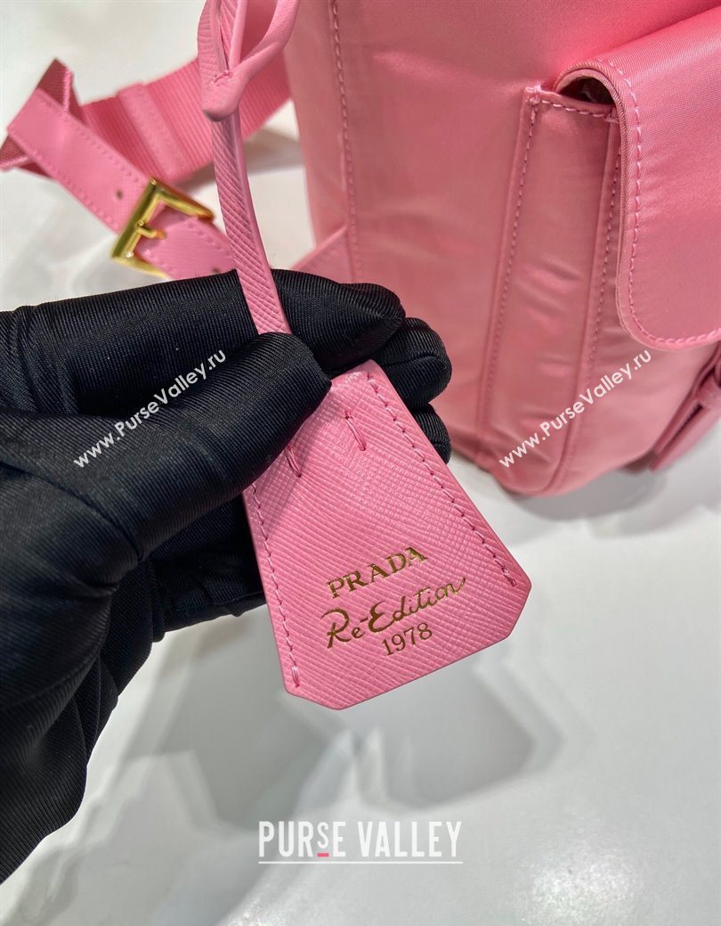 Prada Re-Edition 1978 small Re-Nylon backpack bag Pink 2025 1BZ677 (YZ-250626105)