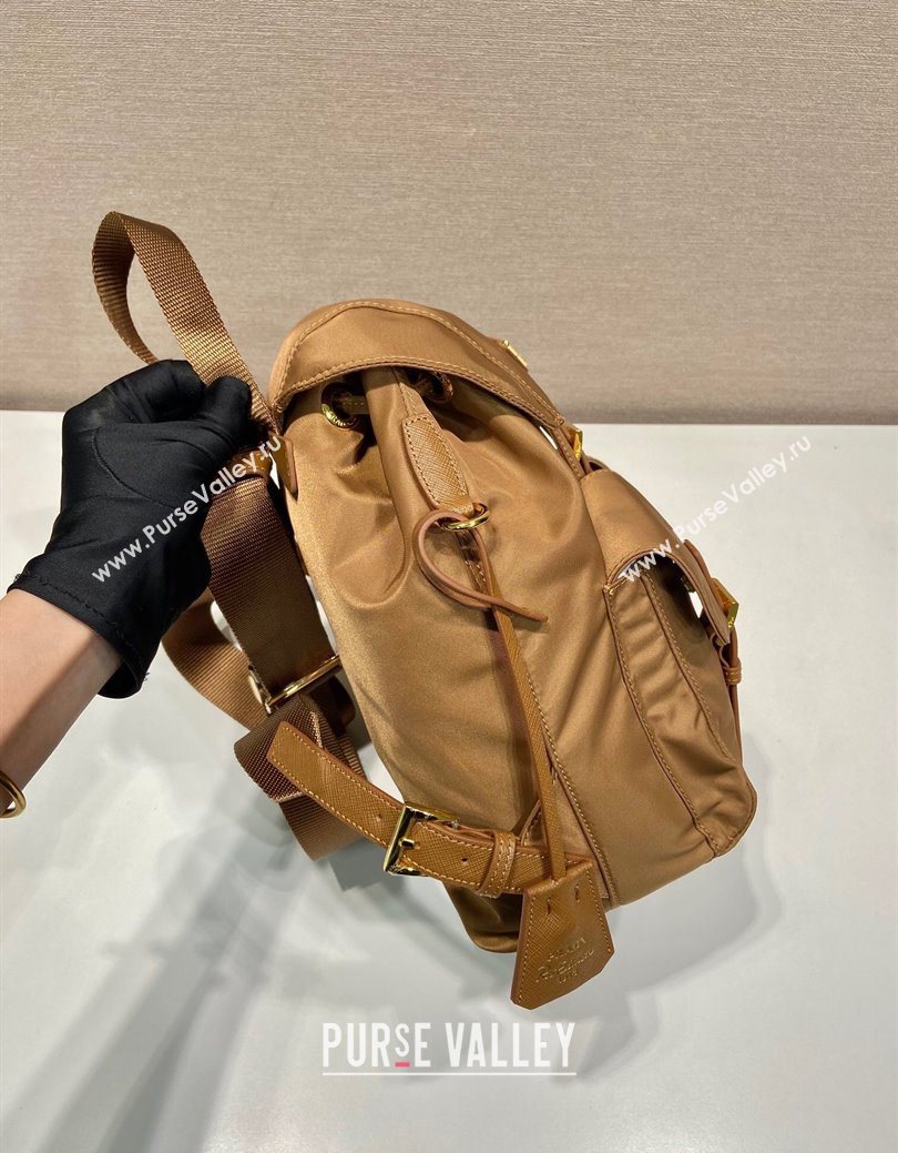 Prada Re-Edition 1978 small Re-Nylon backpack bag Brandy Brown 2025 1BZ677 (YZ-250626106)