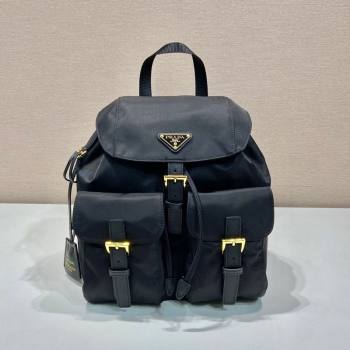 Prada Re-Edition 1978 small Re-Nylon backpack bag Black/Gold 2025 1BZ677 (YZ-250626107)