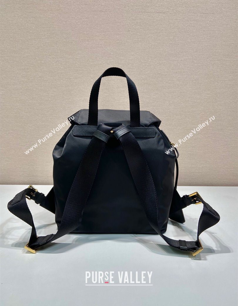 Prada Re-Edition 1978 small Re-Nylon backpack bag Black/Gold 2025 1BZ677 (YZ-250626107)