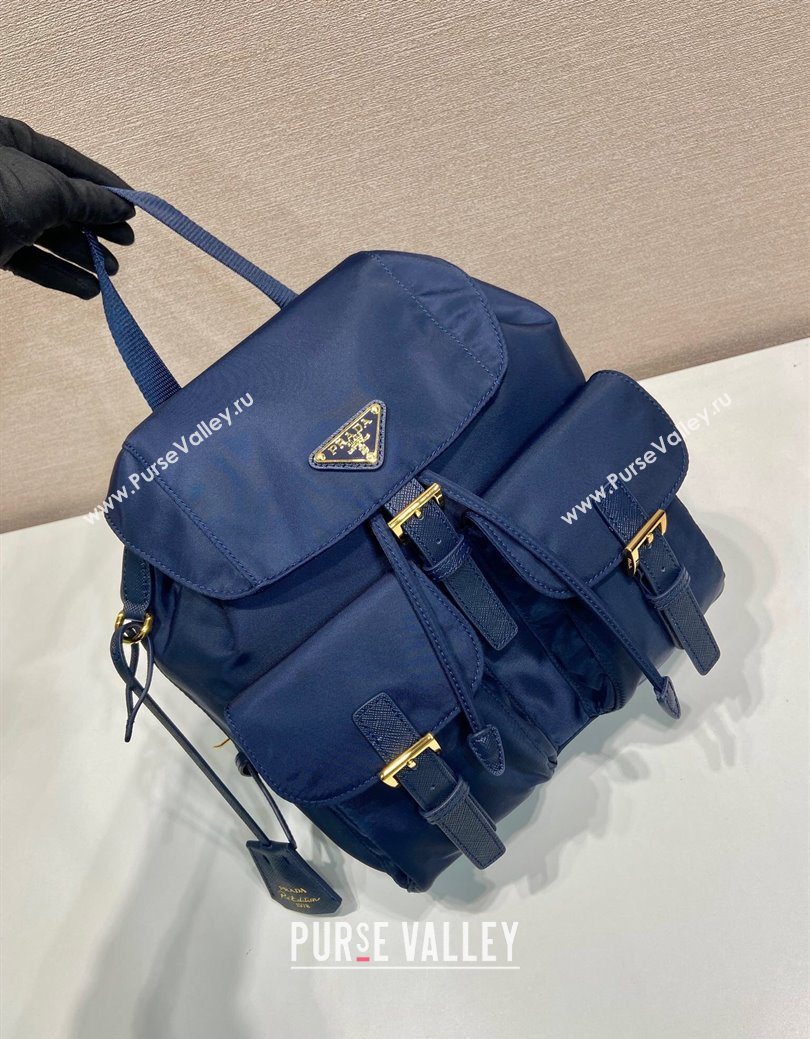 Prada Re-Edition 1978 small Re-Nylon backpack bag Balticlue Blue 2025 1BZ677 (YZ-250626108)