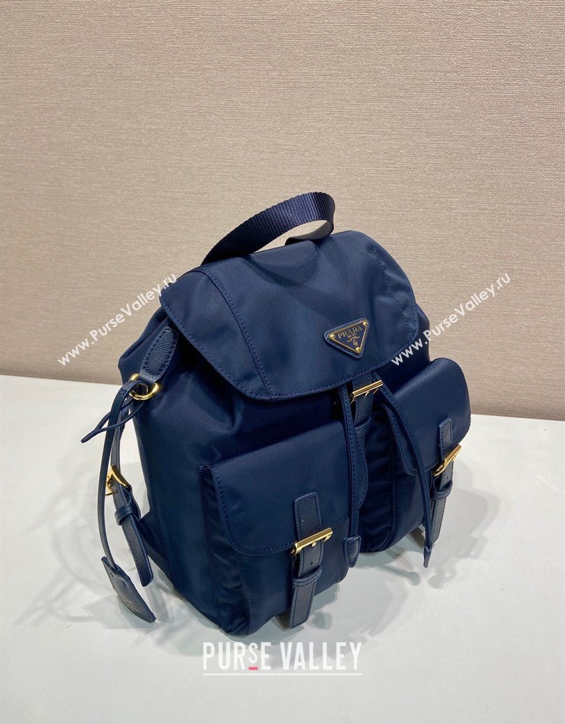 Prada Re-Edition 1978 small Re-Nylon backpack bag Balticlue Blue 2025 1BZ677 (YZ-250626108)