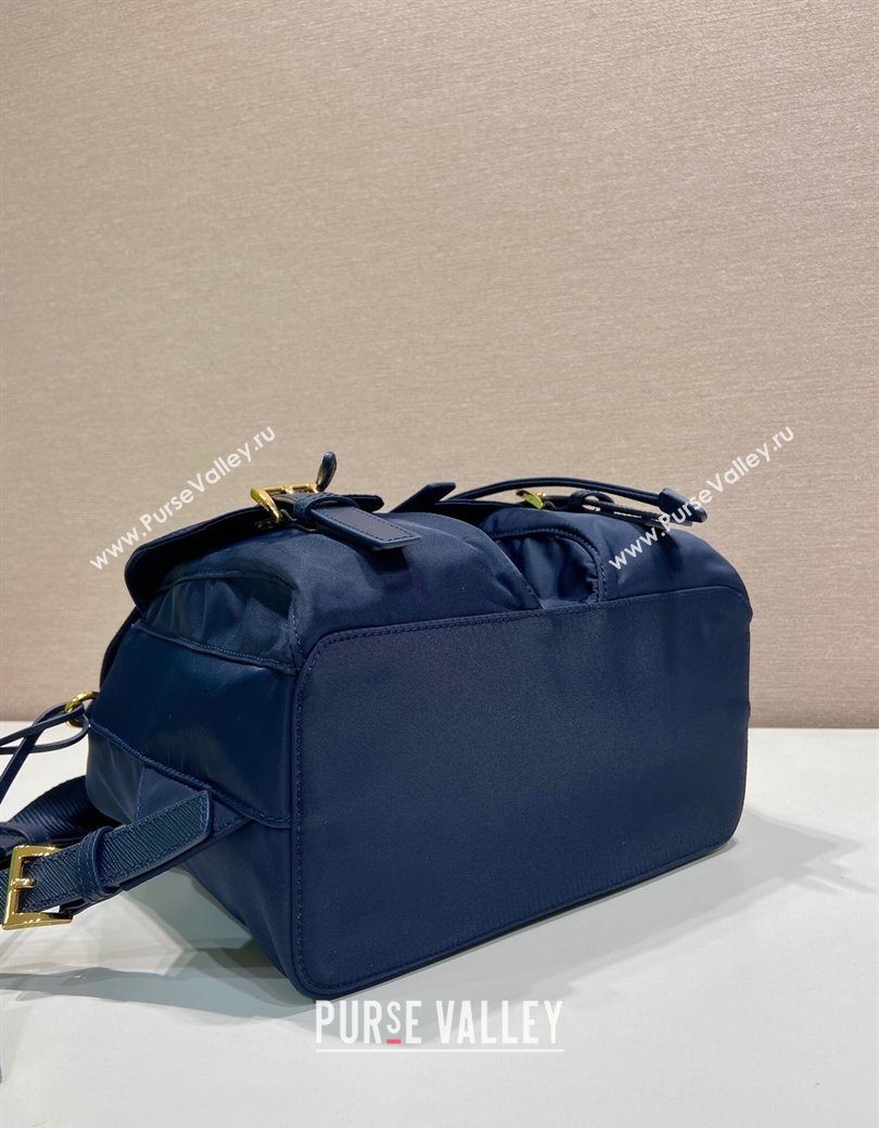 Prada Re-Edition 1978 small Re-Nylon backpack bag Balticlue Blue 2025 1BZ677 (YZ-250626108)