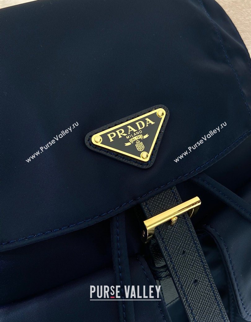 Prada Re-Edition 1978 small Re-Nylon backpack bag Balticlue Blue 2025 1BZ677 (YZ-250626108)