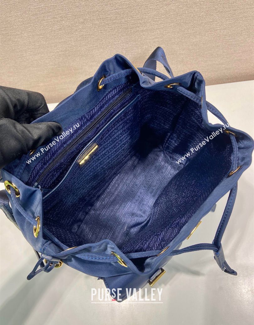 Prada Re-Edition 1978 small Re-Nylon backpack bag Balticlue Blue 2025 1BZ677 (YZ-250626108)