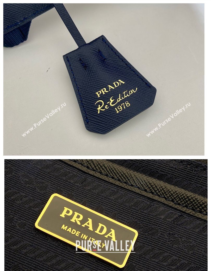Prada Re-Edition 1978 small Re-Nylon backpack bag Balticlue Blue 2025 1BZ677 (YZ-250626108)