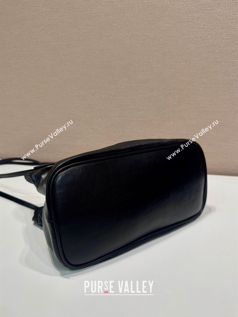 Prada Nappa leather shoulder bag with Buckle Black 2025 1BG586 (YZ-250627003)
