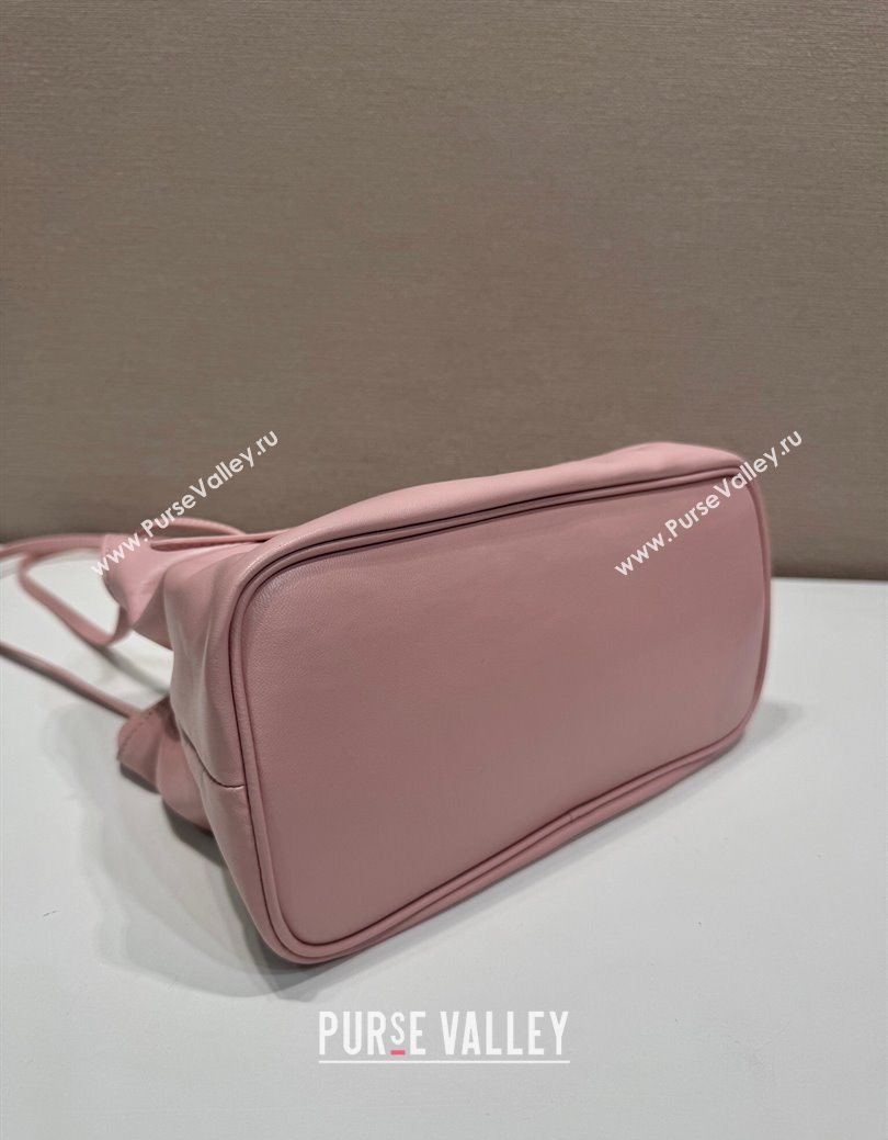 Prada Nappa leather shoulder bag with Buckle Light Pink 2025 1BG586 (YZ-250627004)
