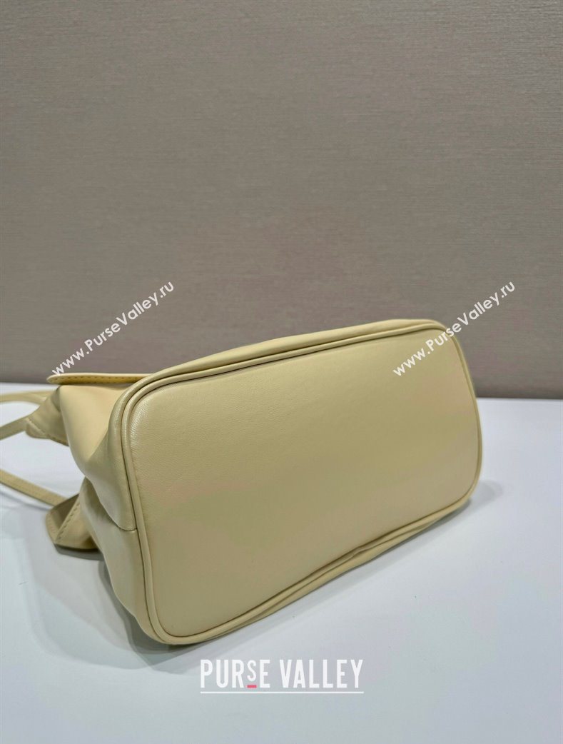 Prada Nappa leather shoulder bag with Buckle Yellow 2025 1BG586 (YZ-250627005)
