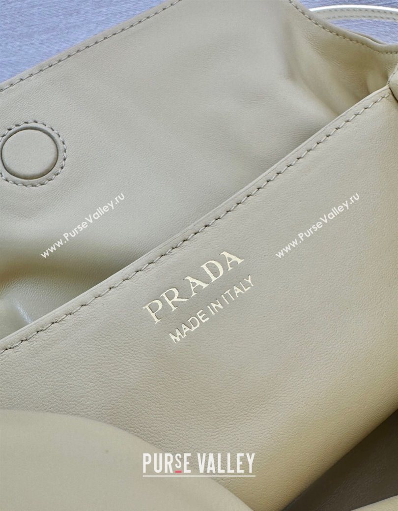 Prada Nappa leather shoulder bag with Buckle Yellow 2025 1BG586 (YZ-250627005)