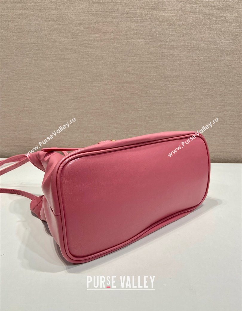 Prada Nappa leather shoulder bag with Buckle Pink2 2025 1BG586 (YZ-250627006)