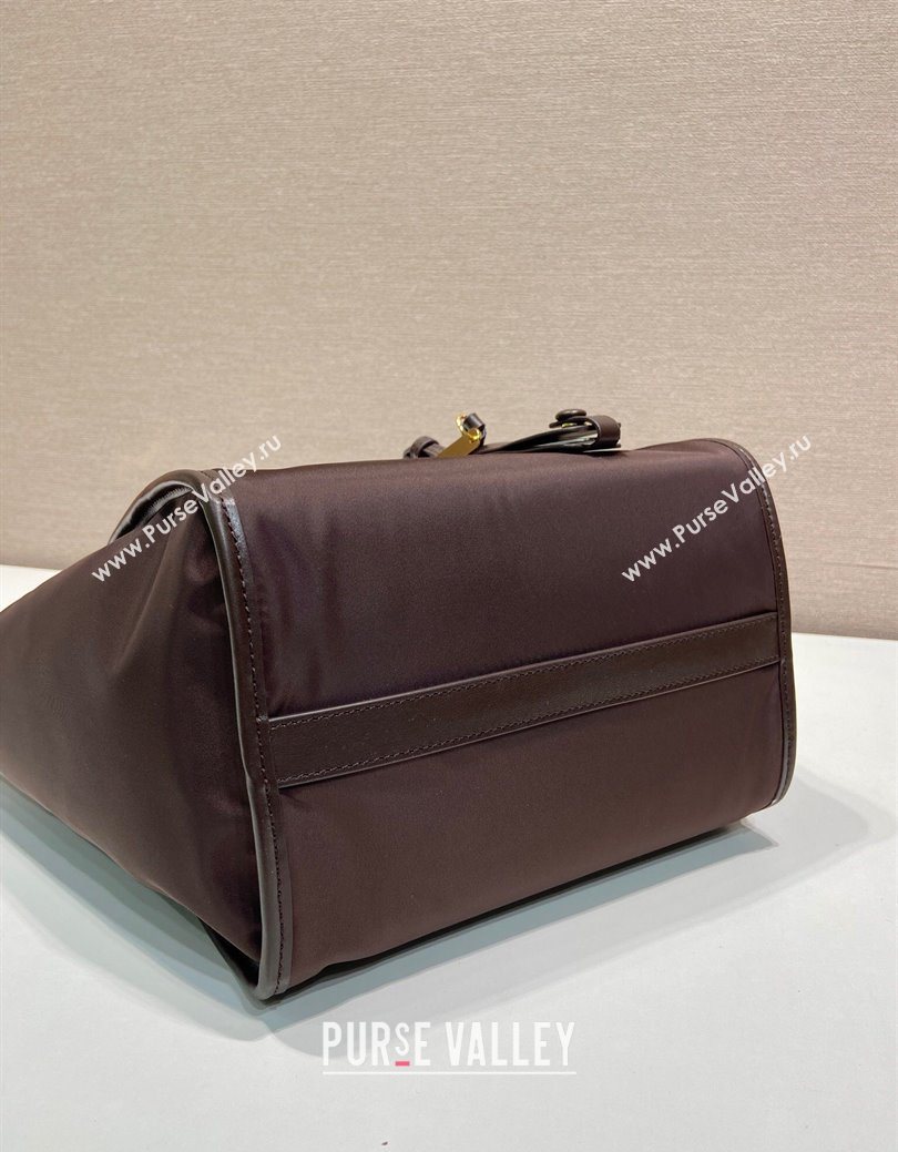 Prada Re-Nylon tote bag 1BG578 Brown 2025 (YZ-250627024)