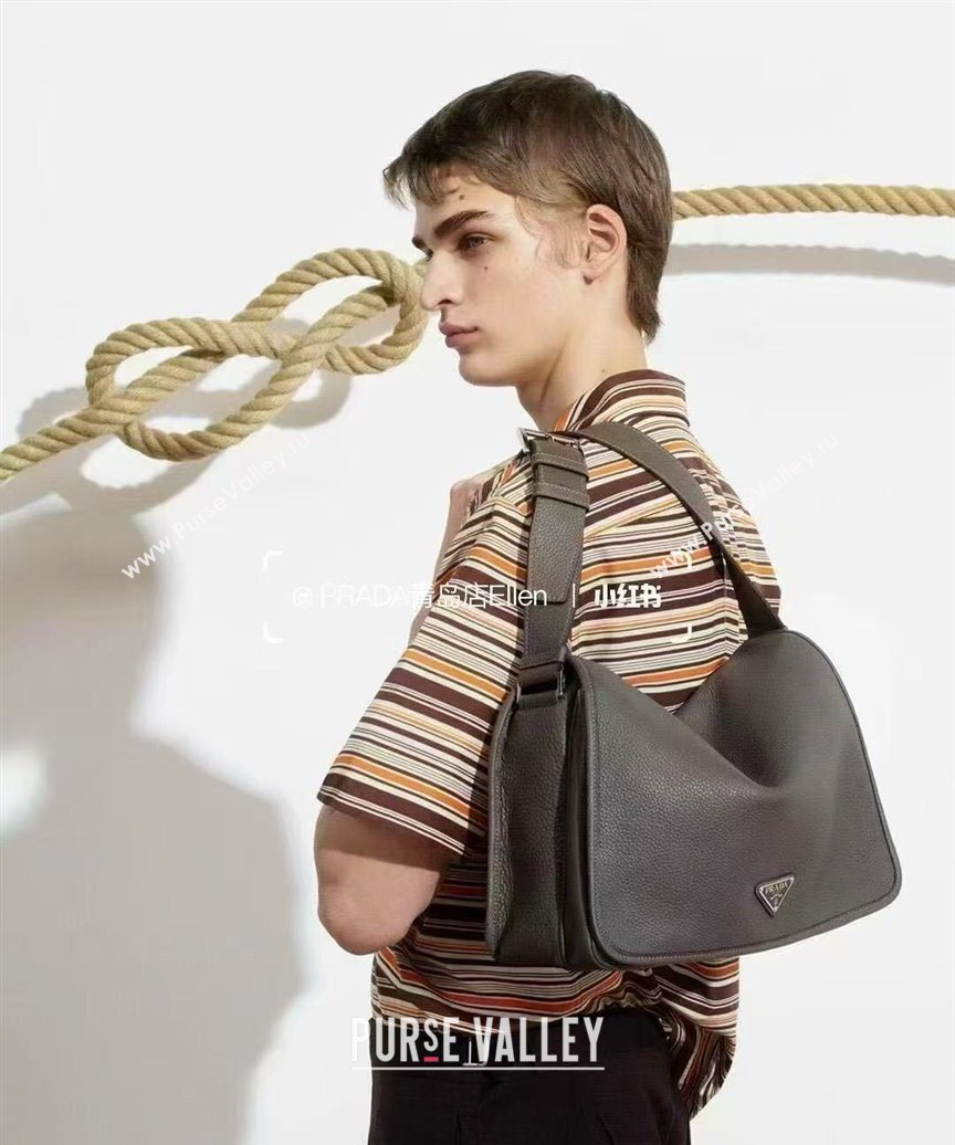 Prada Mens Leather shoulder bag Black 2025 2VD075 (YZ-250627029)