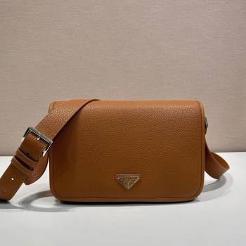 Prada Mens Leather shoulder bag Cognac Brown 2025 2VD075 (YZ-250627027)