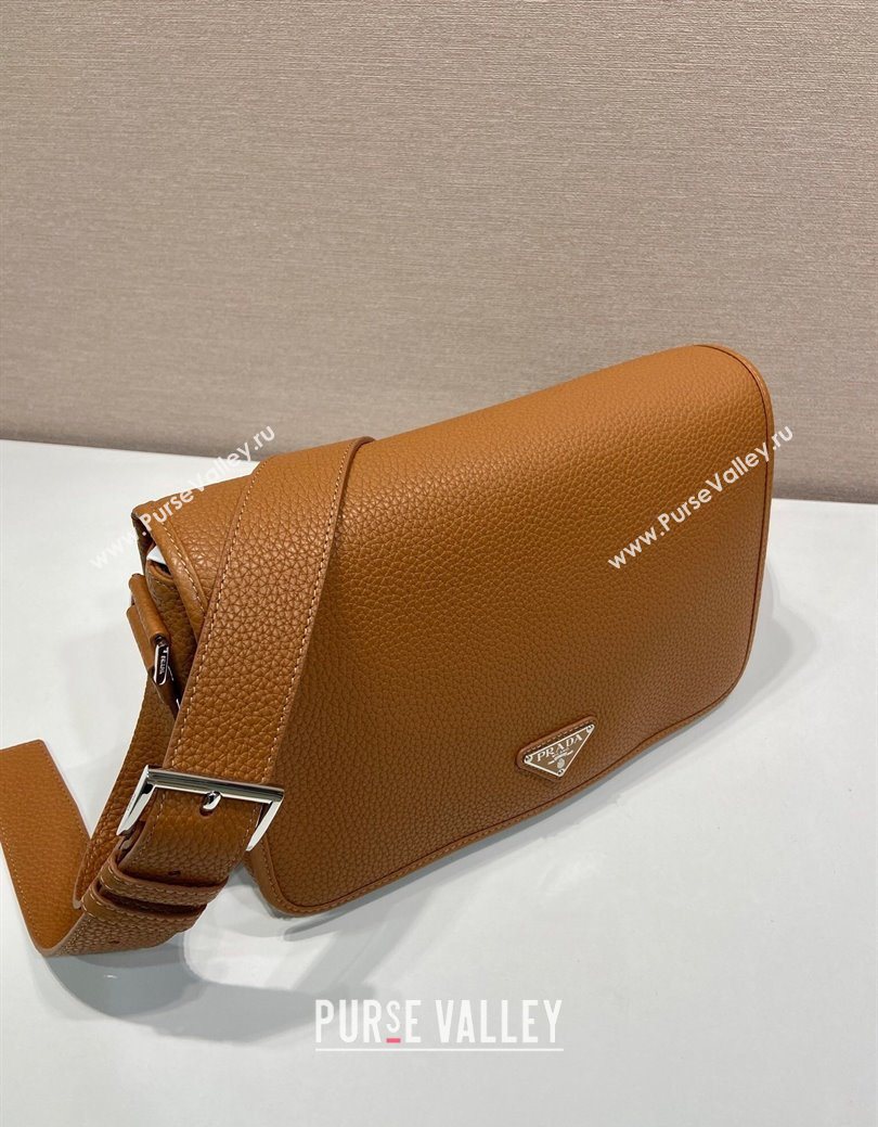 Prada Mens Leather shoulder bag Cognac Brown 2025 2VD075 (YZ-250627027)