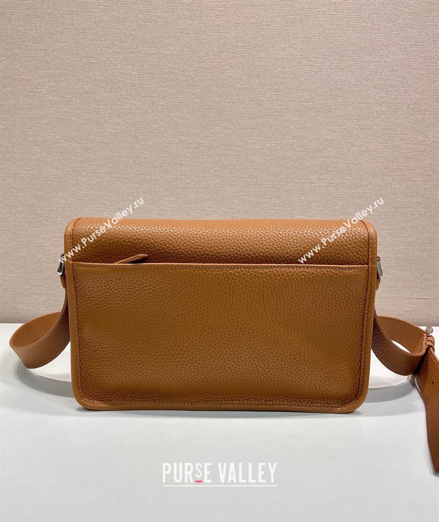 Prada Mens Leather shoulder bag Cognac Brown 2025 2VD075 (YZ-250627027)