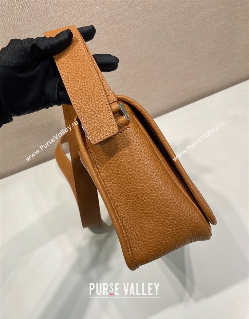 Prada Mens Leather shoulder bag Cognac Brown 2025 2VD075 (YZ-250627027)