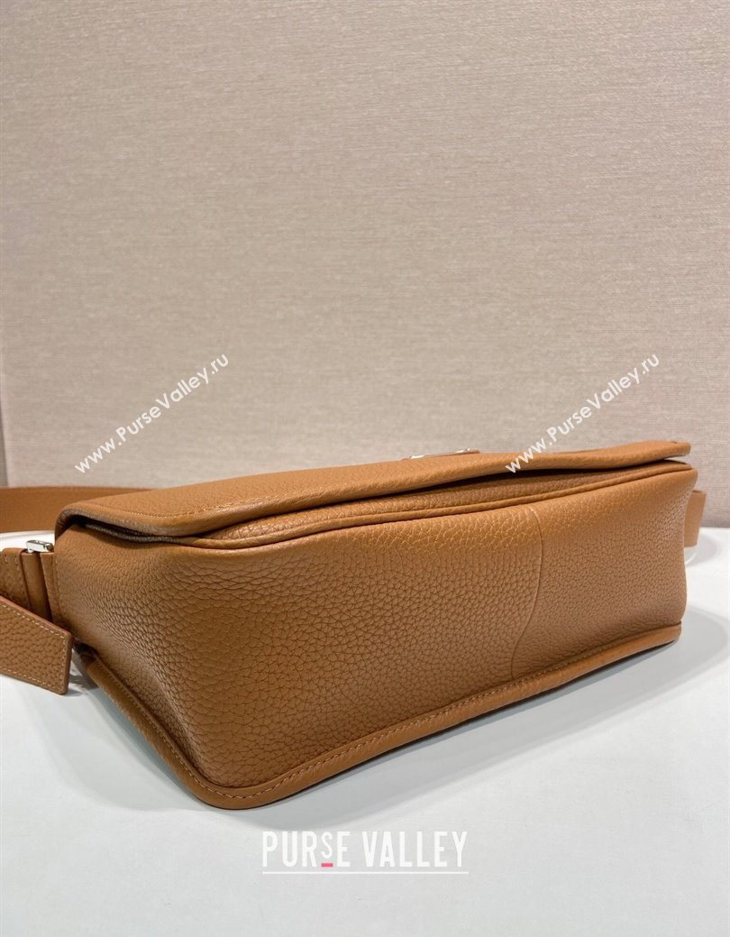 Prada Mens Leather shoulder bag Cognac Brown 2025 2VD075 (YZ-250627027)