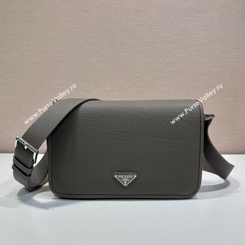 Prada Mens Leather shoulder bag Grey 2025 2VD075 (YZ-250627028)
