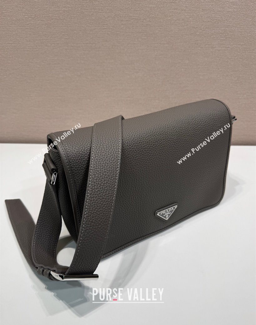 Prada Mens Leather shoulder bag Grey 2025 2VD075 (YZ-250627028)