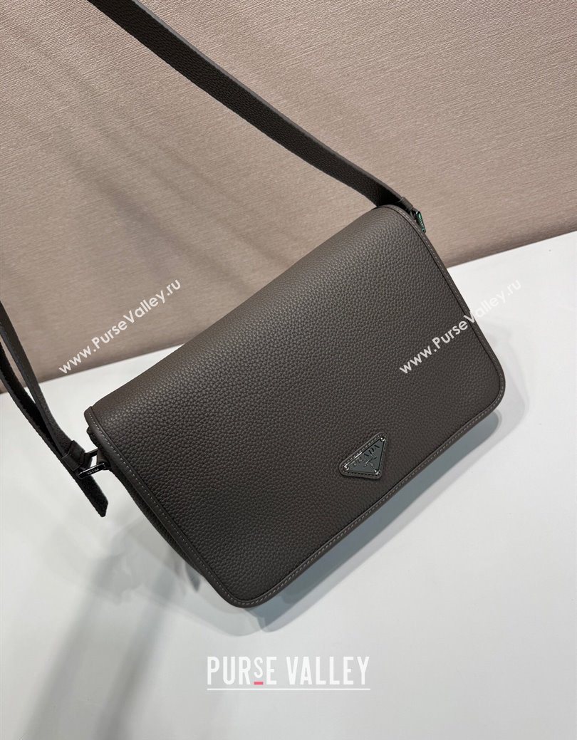 Prada Mens Leather shoulder bag Grey 2025 2VD075 (YZ-250627028)